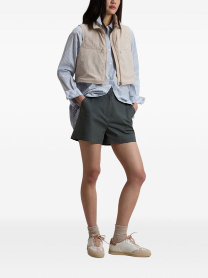 Woolrich Zip Pocket Nylon Vest Beige