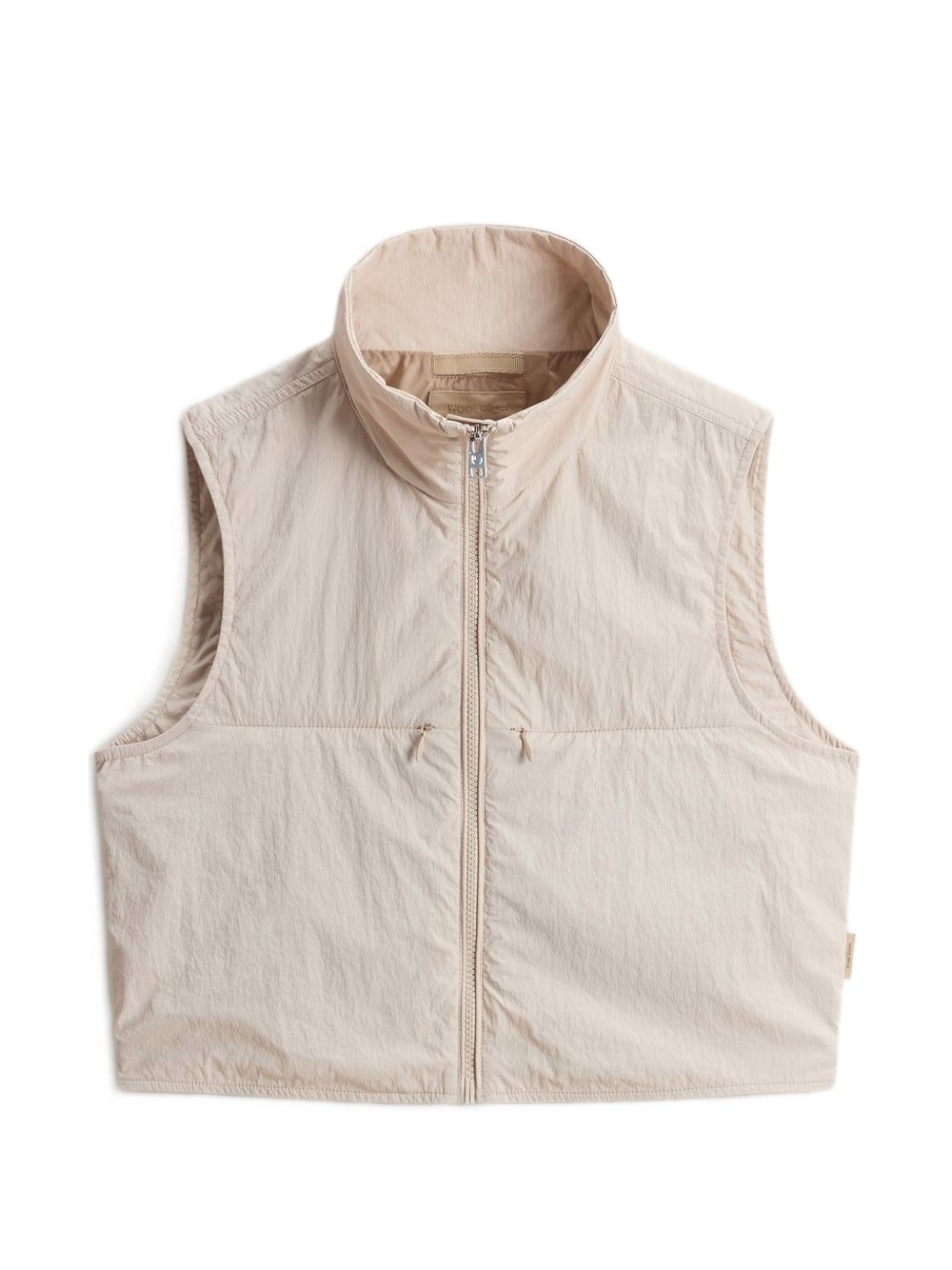 Woolrich Zip Pocket Nylon Vest Beige