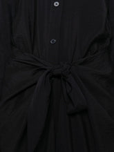 Emporio Armani Tie Detail Long Chemisier Dress Blue