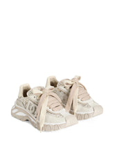 Dolce & Gabbana Ivory Lace Chunky Sneakers Cream