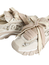 Dolce & Gabbana Ivory Lace Chunky Sneakers Cream