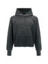 Maison Margiela Logo Cotton Hoodie Black Black