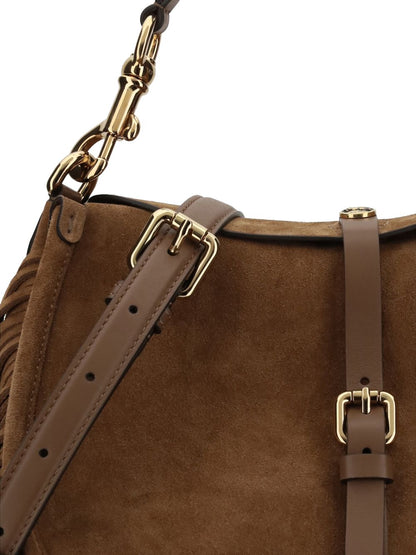 Etro Suede Pony Bag With Fringes LUGGAGE