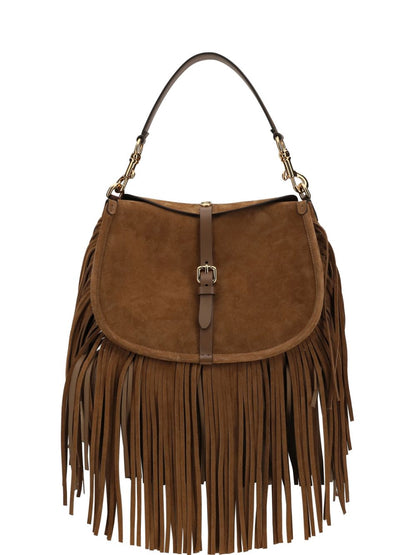 Etro Suede Pony Bag With Fringes LUGGAGE