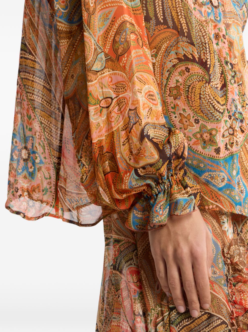 Etro Printed silk shirt PINK