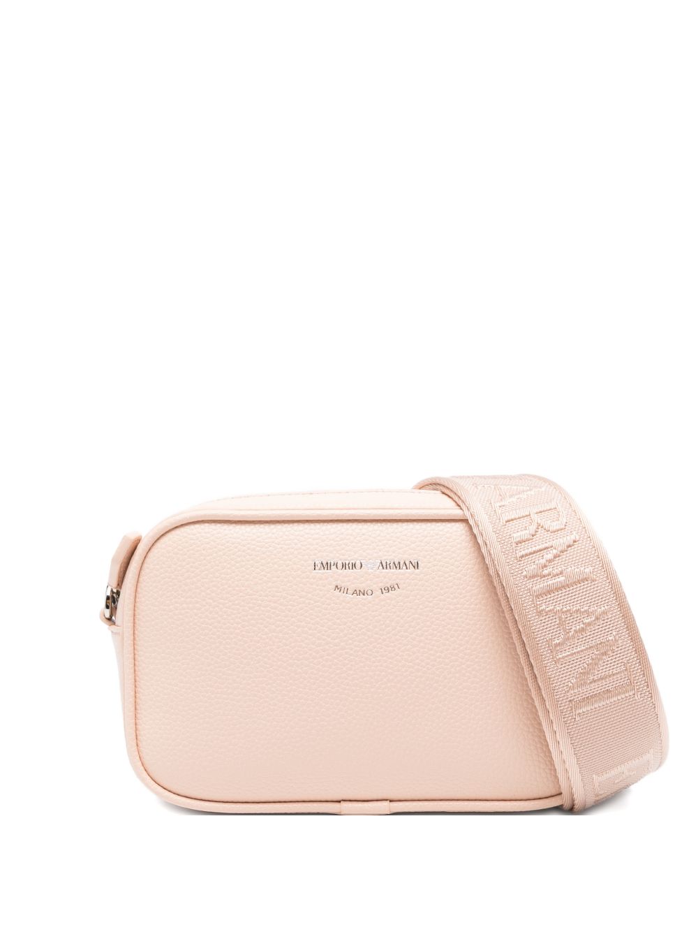 Emporio Armani Deer-Print Camera Case With Shoulder Strap PINK