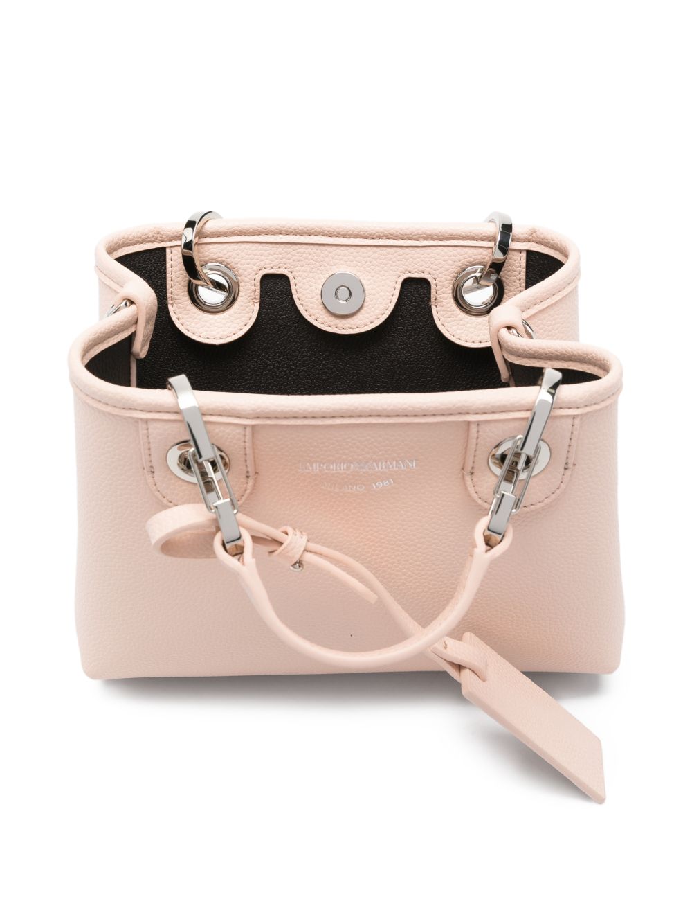 Emporio Armani Myea Small Shopper With Deer Print PINK