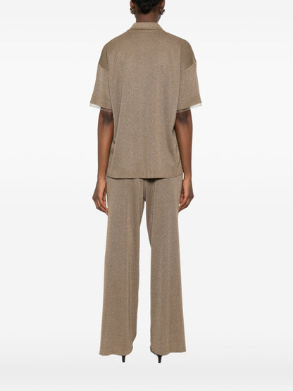 Fabiana Filippi Short-sleeves shirt BROWN