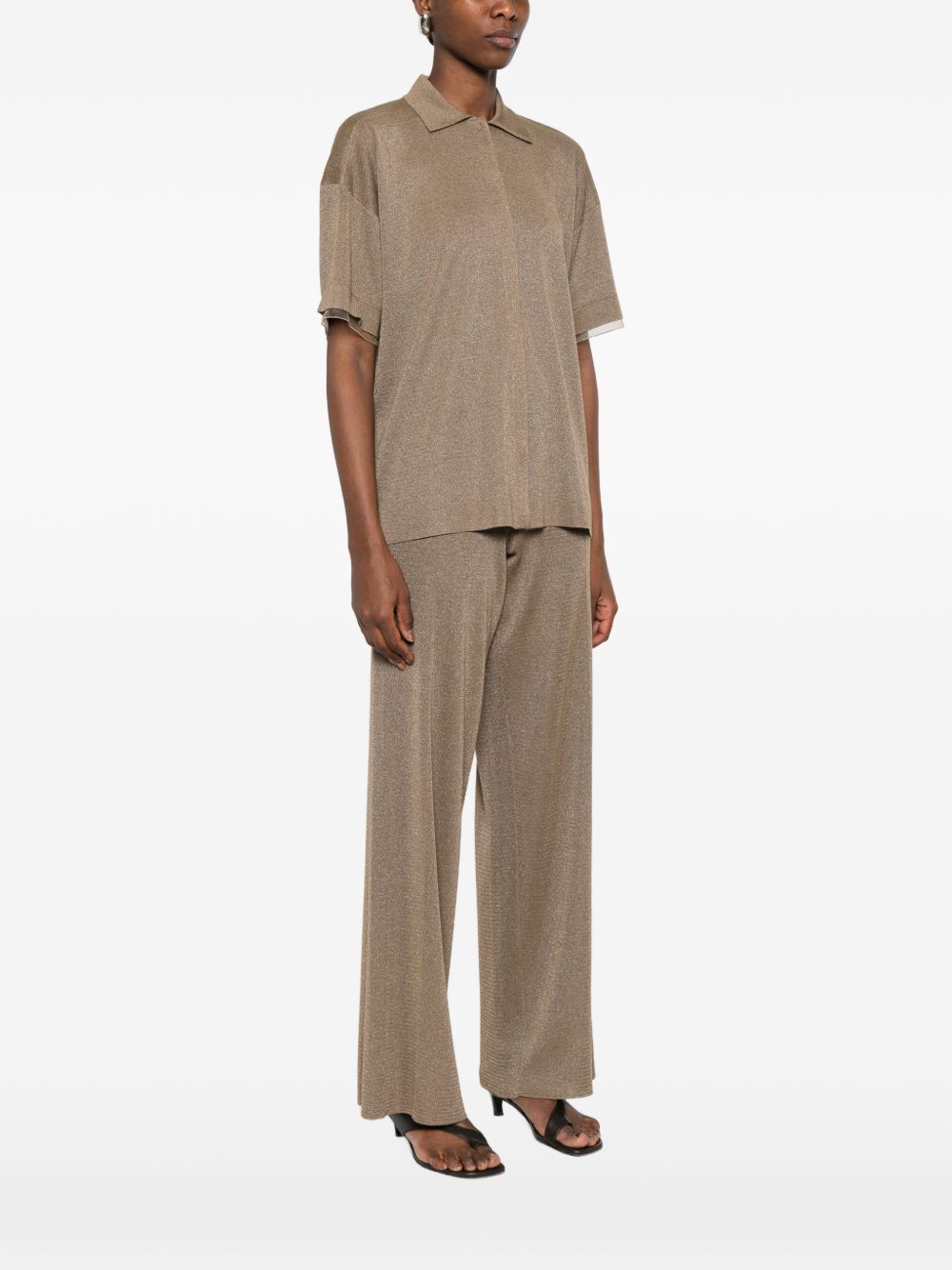 Fabiana Filippi Short-sleeves shirt BROWN