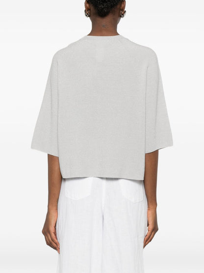 Fabiana Filippi Cotton blend-t-shirt LIGHT BLUE