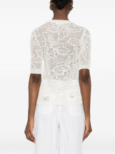Fabiana Filippi Openwork crewneck t-shirt WHITE