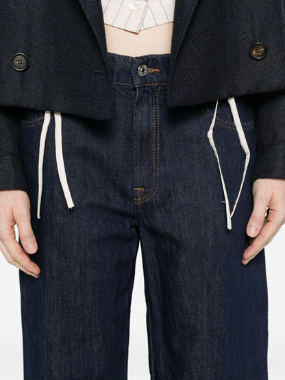 Seven Stovepipe straight denim jeans INK