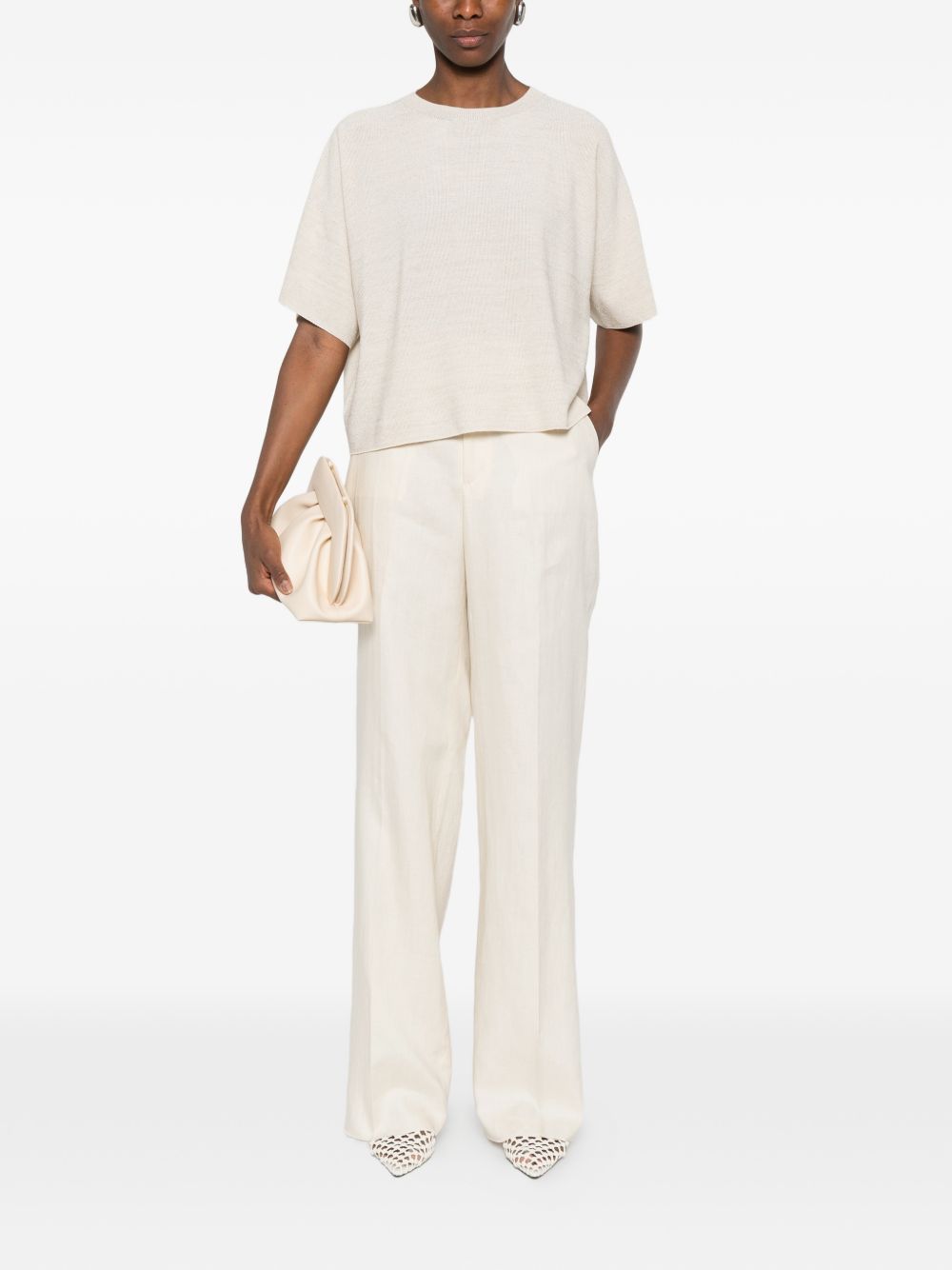 Fabiana Filippi Cotton blend t-shirt WHITE