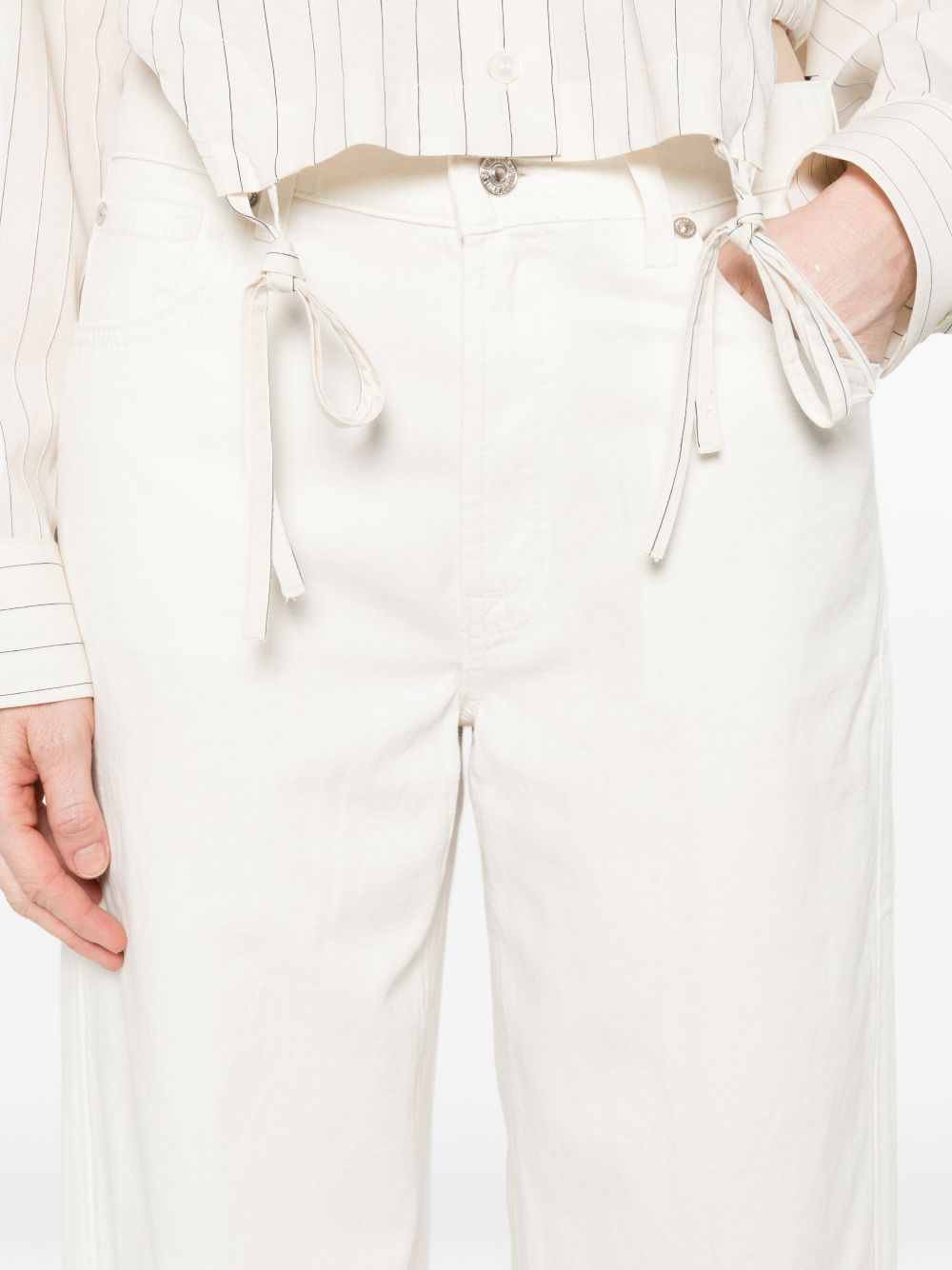Seven Linen trousers WHITE