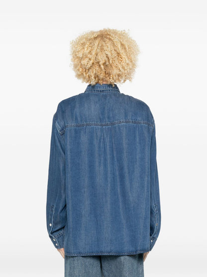 Seven Denim cotton shirt NAVY
