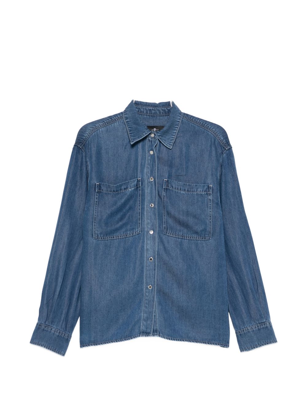 Seven Denim cotton shirt NAVY