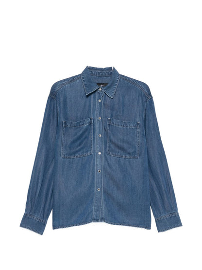 Seven Denim cotton shirt NAVY