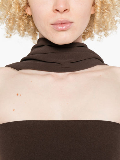 Solace London Martine maxi dress BROWN