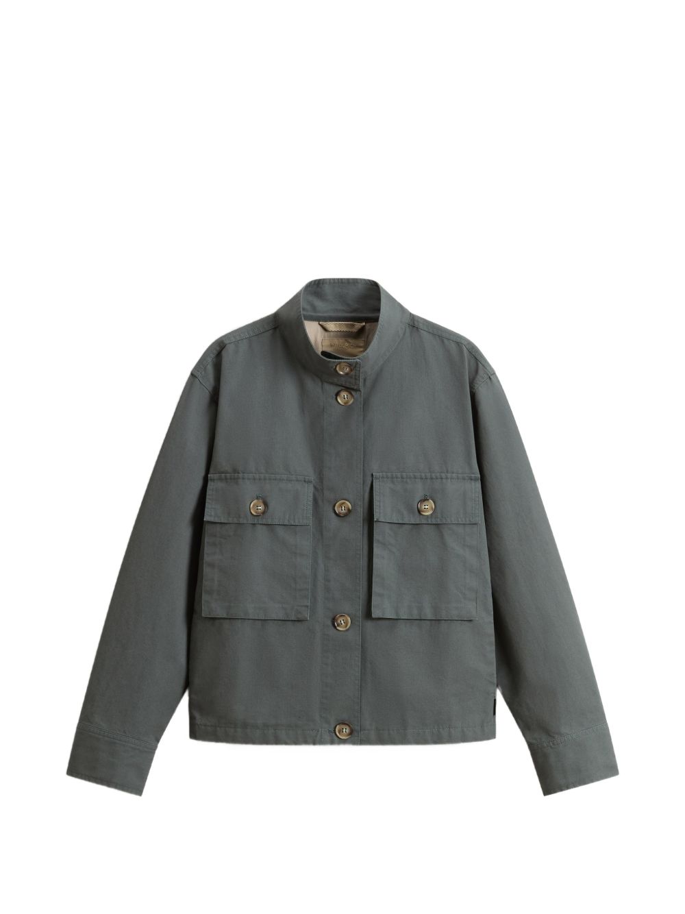 Woolrich Canvas field overshirt GREEN