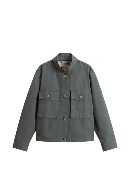 Woolrich Canvas field overshirt GREEN