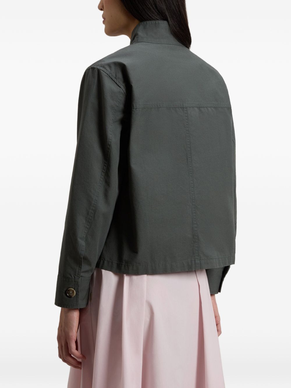 Woolrich Canvas field overshirt GREEN