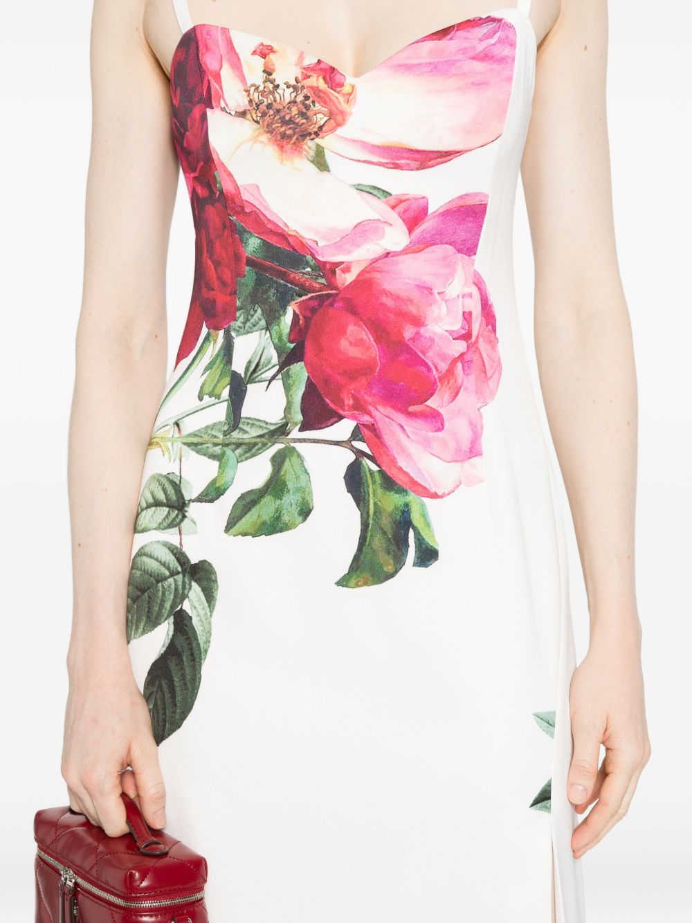 Alice + Olivia Printed long dress WHITE