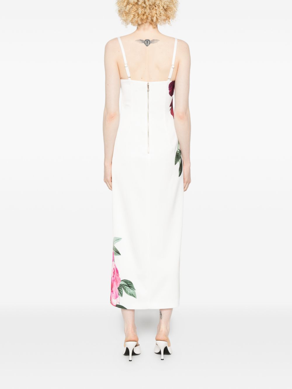Alice + Olivia Printed long dress WHITE