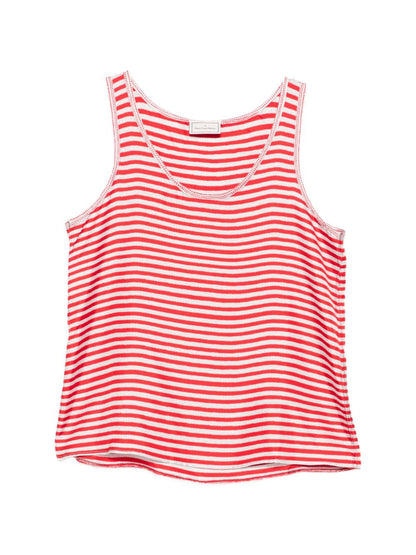 Pierre Louis Mascia Striped silk top RED