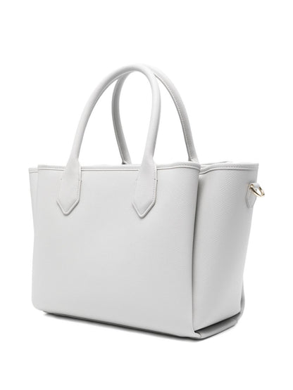 Emporio Armani Medium Finish Palmellato Shopper Gray