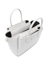 Emporio Armani Medium Finish Palmellato Shopper Gray