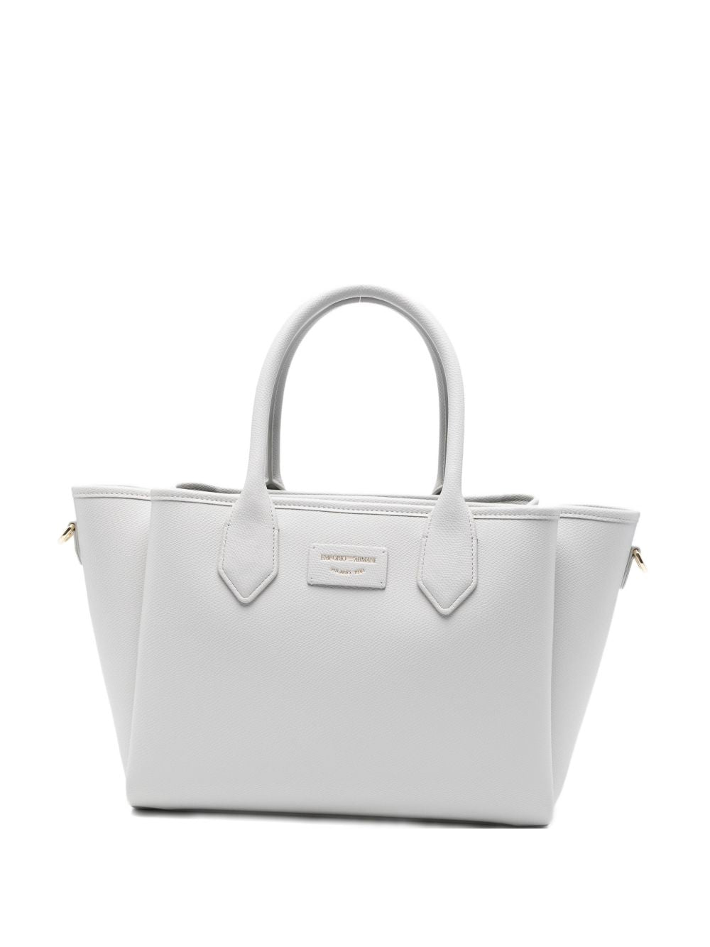 Emporio Armani Medium Finish Palmellato Shopper Gray