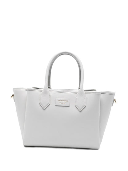Emporio Armani Medium Finish Palmellato Shopper Gray