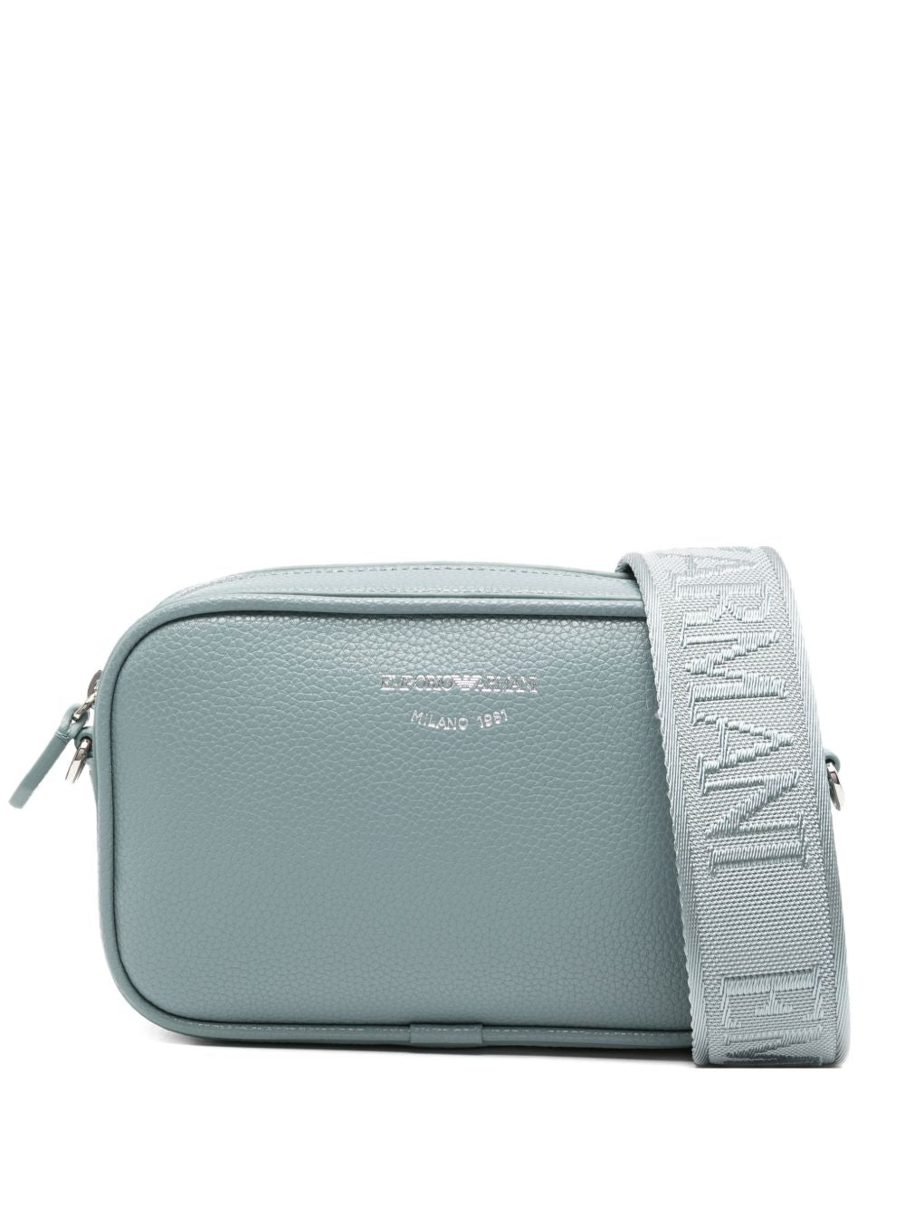 Emporio Armani Deer-print Camera Case With Shoulder Strap Gray