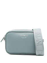 Emporio Armani Deer-print Camera Case With Shoulder Strap Gray