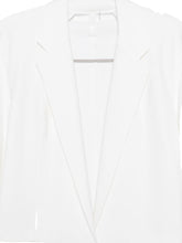 Norma Kamali Oversized single-breasted blazer jacket WHITE