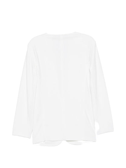 Norma Kamali Oversized single-breasted blazer jacket WHITE