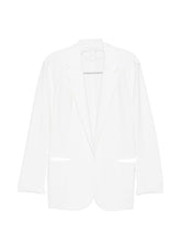 Norma Kamali Oversized single-breasted blazer jacket WHITE