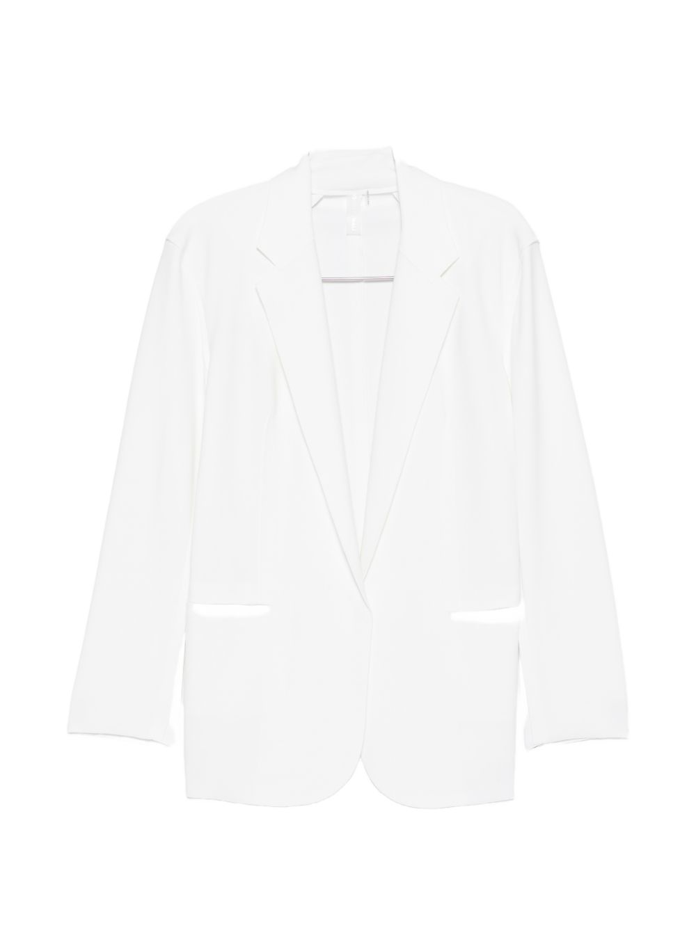 Norma Kamali Oversized single-breasted blazer jacket WHITE