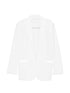 Norma Kamali Oversized single-breasted blazer jacket WHITE