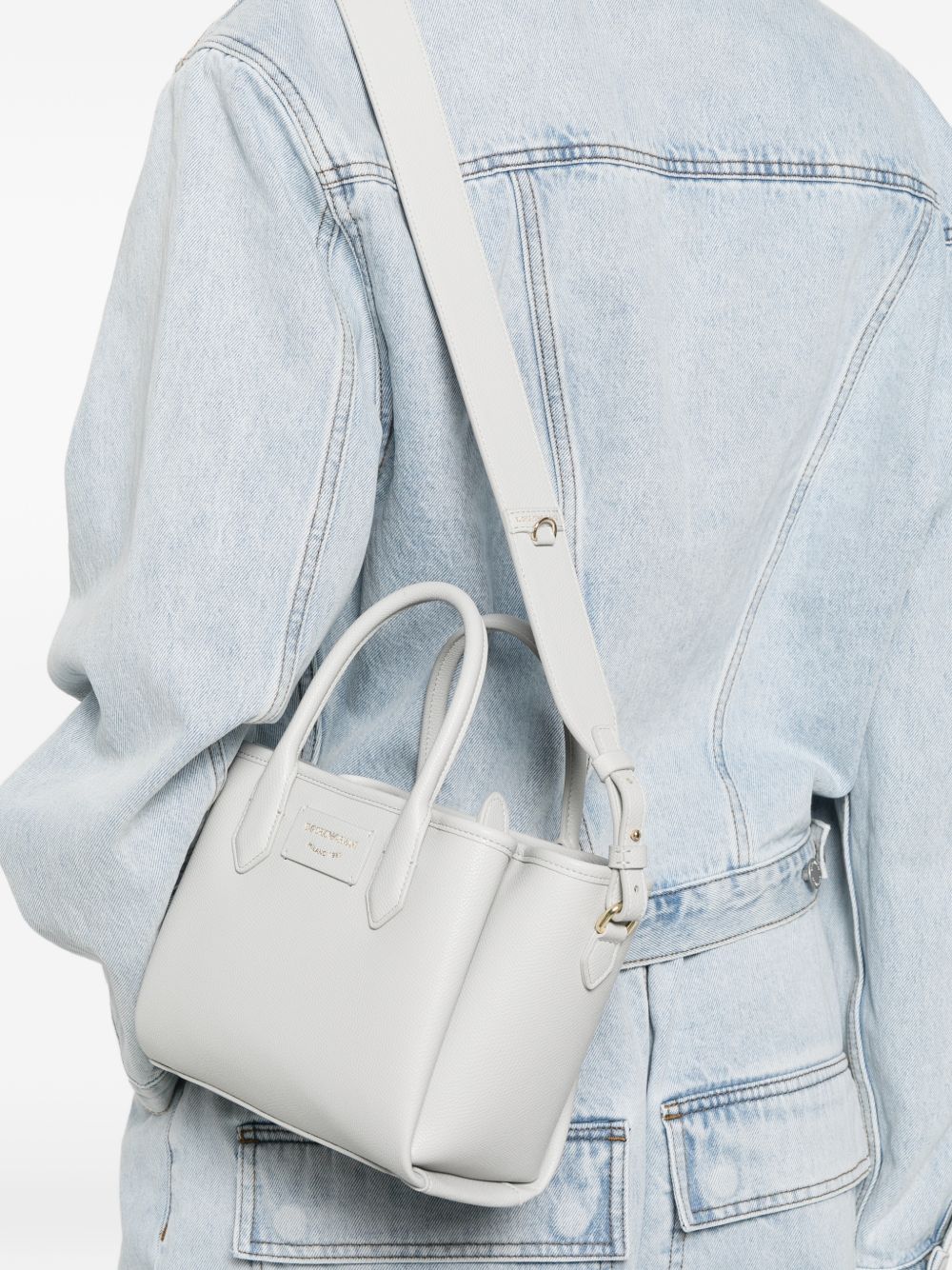 Emporio Armani Small Shopper Gray