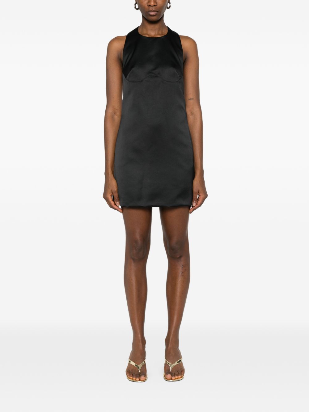Elisabetta Franchi U-neck Mini dress BLACK