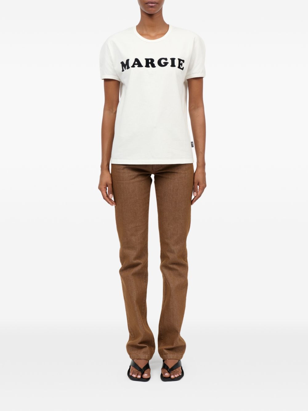 MM6 Maison Margiela Logo cotton t-shirt WHITE