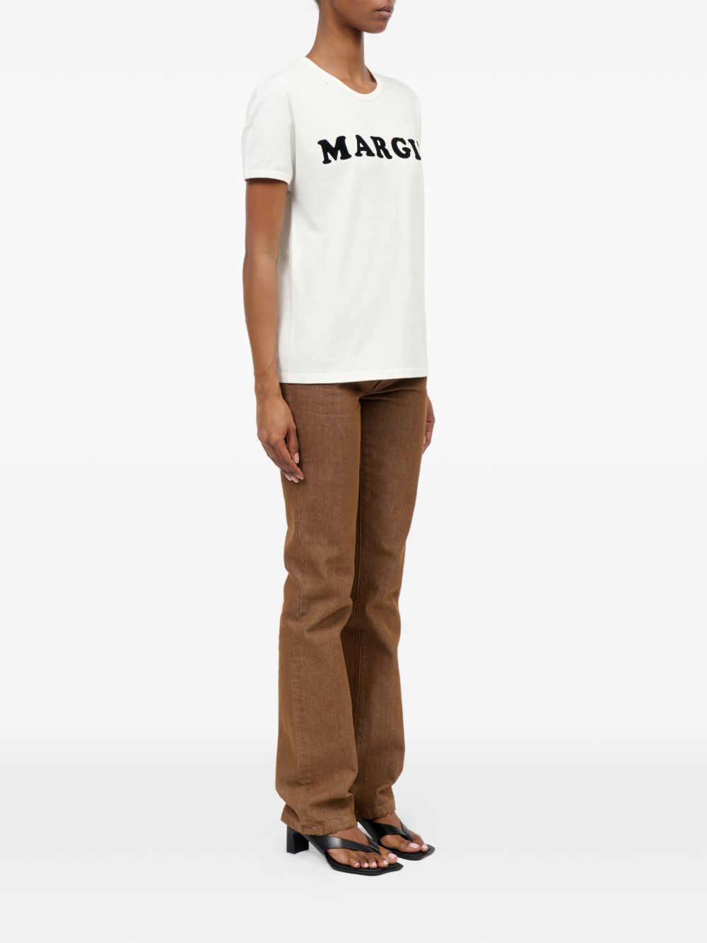 MM6 Maison Margiela Logo cotton t-shirt WHITE