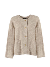 Emporio Armani Cotton blend blazer jacket BEIGE