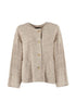 Emporio Armani Cotton blend blazer jacket BEIGE
