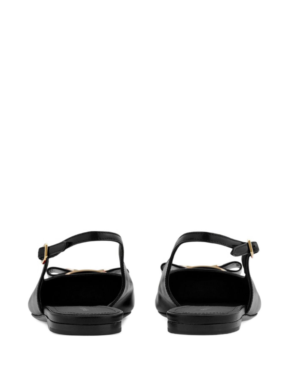 Ferragamo New Vara Plate Flat Slingback BLACK