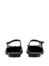 Ferragamo New Vara Plate Flat Slingback BLACK