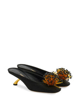 Ferragamo S-Shaped Heel Mule BLACK