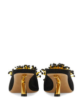 Ferragamo S-Shaped Heel Mule BLACK