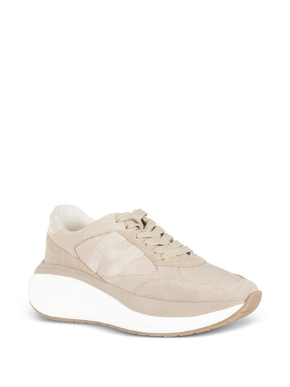 Hogan H714 leather sneakers BROWN